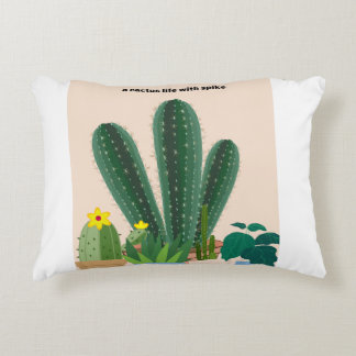 cactius life accent pillow