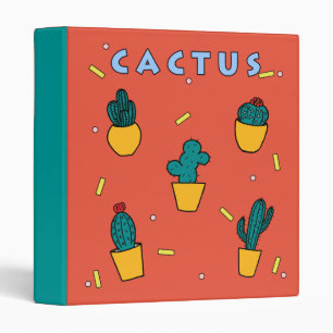 Cactus 3 Ring Binder