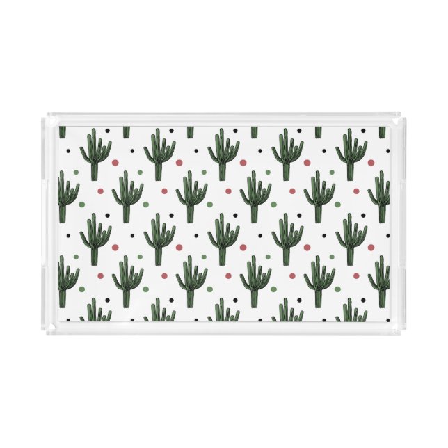 Cactus Acrylic Tray (Front)