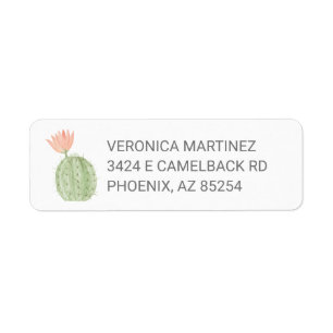 Cactus Address Labels