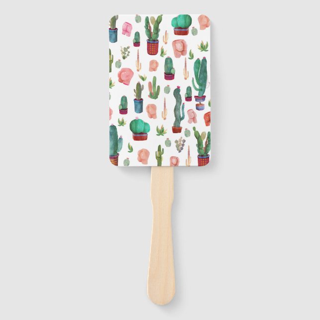 Cactus and Butts Hand Fan (Front)