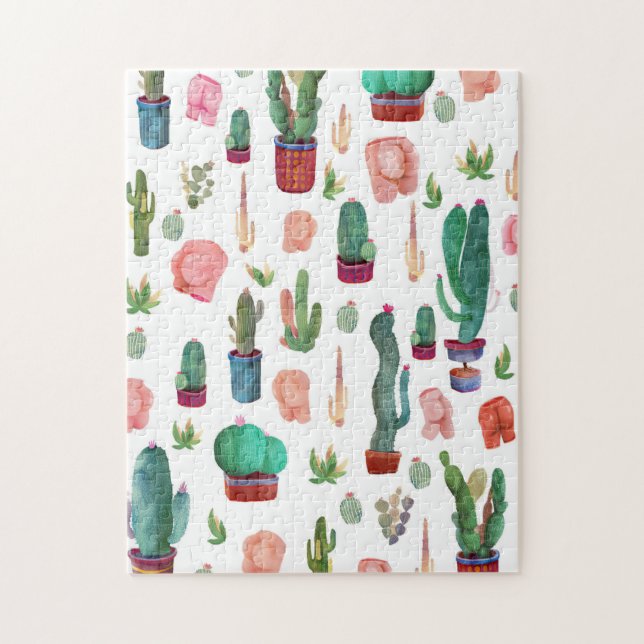 Cactus and Butts Jigsaw Puzzle (Vertical)