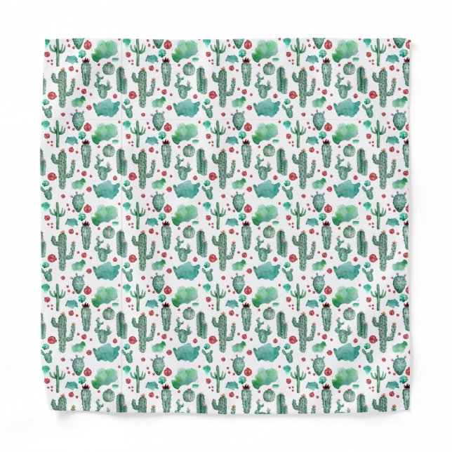 cactus and ladybug pattern - bandana (Front)