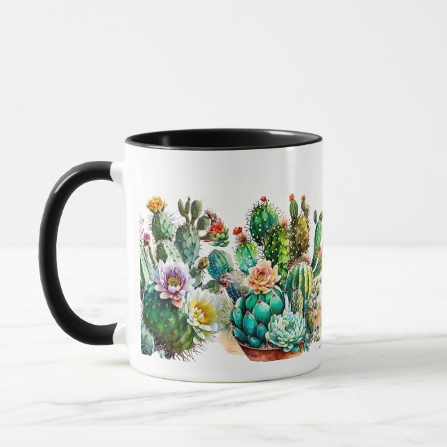 Cactus and Succulents  Mug (Left)