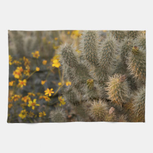 Cactus and Wildflowers Towel