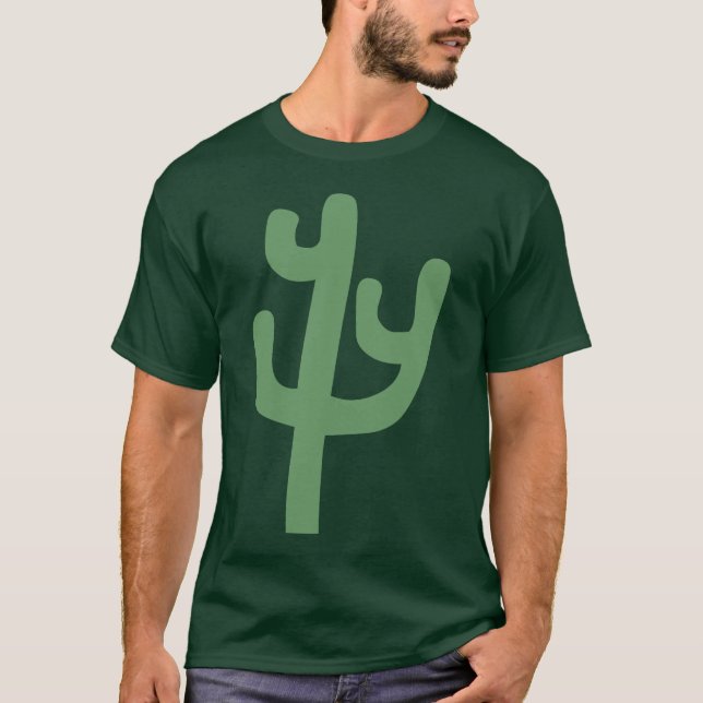 Cactus - Army Green T-Shirt (Front)