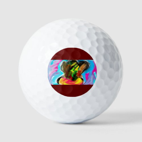 Cactus Art Slash Golf Balls