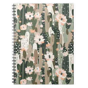 Cactus Art Unique Black Desert Glam Southwest Chic Notebook