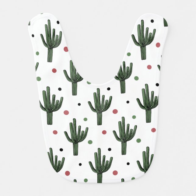 Cactus Baby Bib (Front)