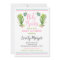 Cactus Baby Shower Invitation Succulent Shower