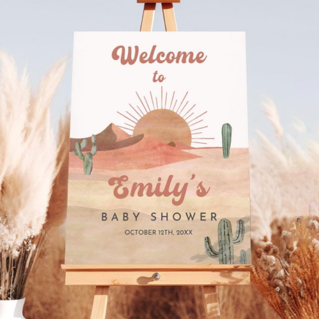 Cactus Baby Shower Welcome Sign Desert Gender Neut (Creator Uploaded)
