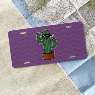Cactus bandido ninja masked sneaky bandit license plate