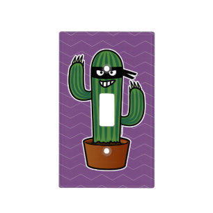 Cactus bandido ninja masked sneaky bandit light switch cover