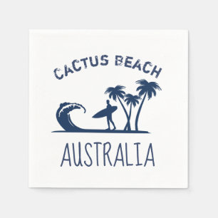 Cactus Beach Surfing Australia Napkins