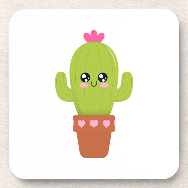 Cactus Beverage Coaster (Front)