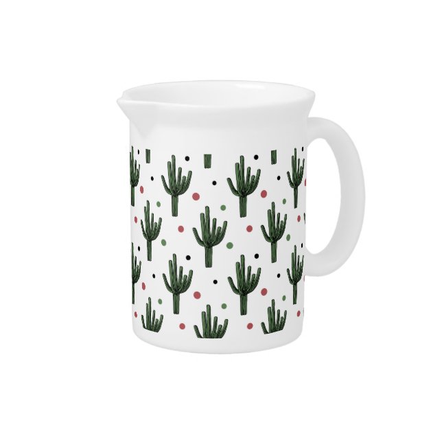 Cactus Beverage Pitcher (Right)