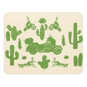 Cactus Bikes Aand Wolfs Door Sign