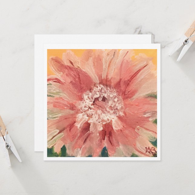 Cactus Blossom Card (Front/Back In Situ)