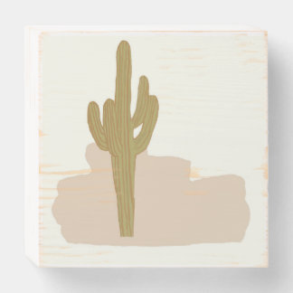 Cactus boho wall art dorm decor nursery decor wooden box sign