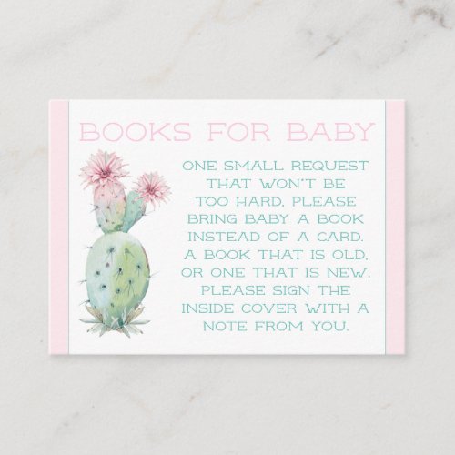Cactus Book Request Cards