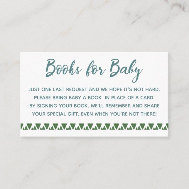 Cactus Books For Baby Enclosure Card (Front)