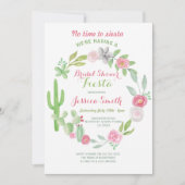 Cactus Bridal Shower Party Fiesta Mexican Invite (Front)