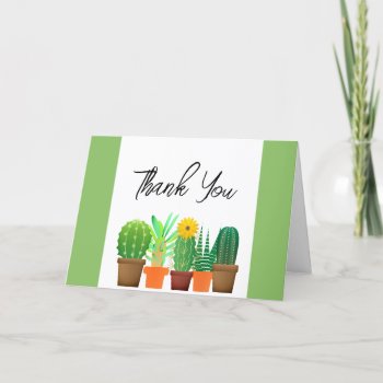 Cactus Bridal Shower Thank You Card by Susang6 at Zazzle