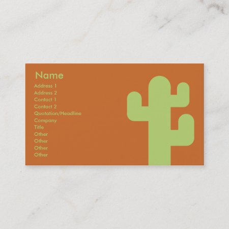 Cactus - Business Business Card