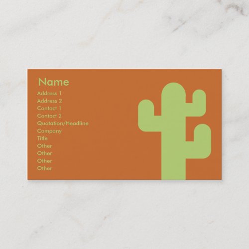 Cactus - Business Business Cards
