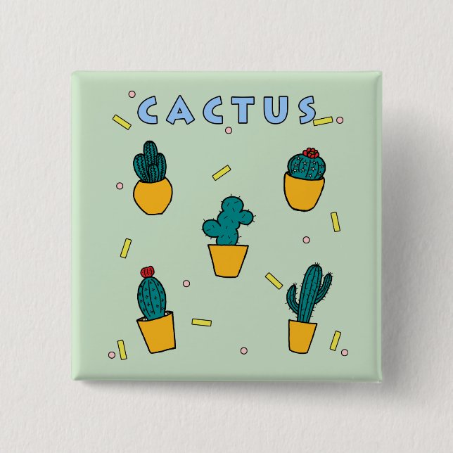 Cactus Button (Front)