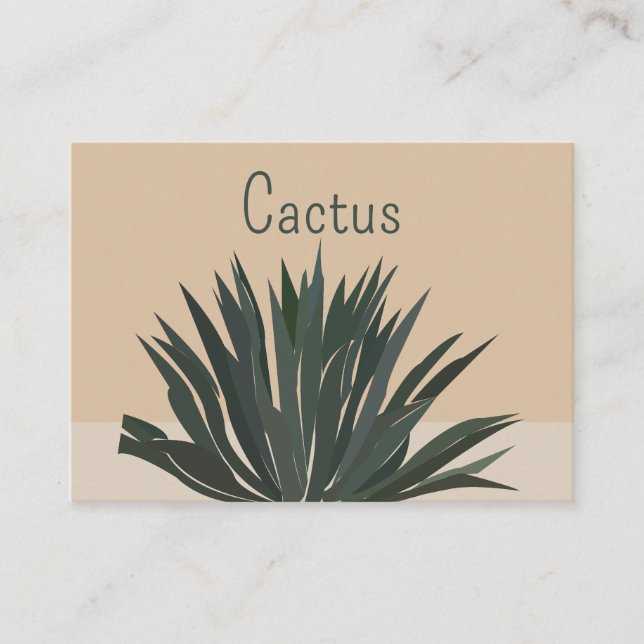 Cactus Cacti Succulent  Business Card (Front)