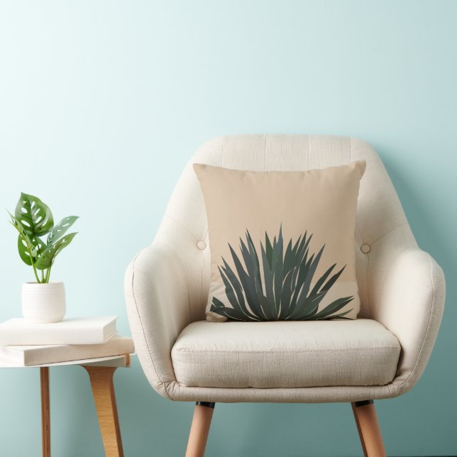 Cactus Cacti Succulent Cactus  Throw Pillow (Chair)