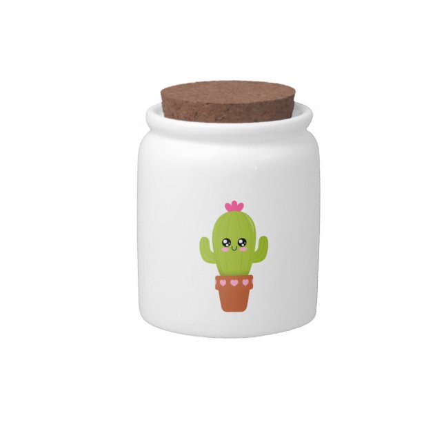 Cactus Candy Jar (Front)