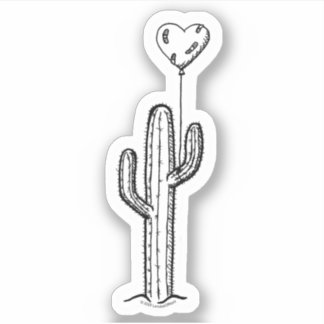 Cactus & Care Sticker