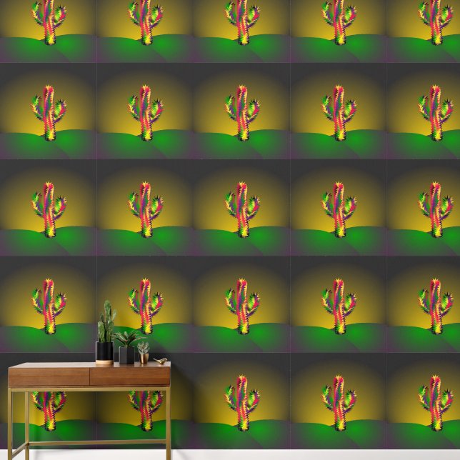 Cactus Cartoon Wallpaper (Hallway)