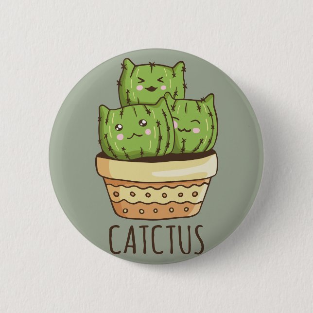 Cactus Cats Button (Front)