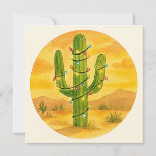 Cactus Christmas Cheer Holiday Card