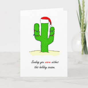 Cactus Christmas Holiday Card
