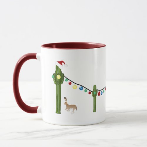 Cactus Christmas Mug