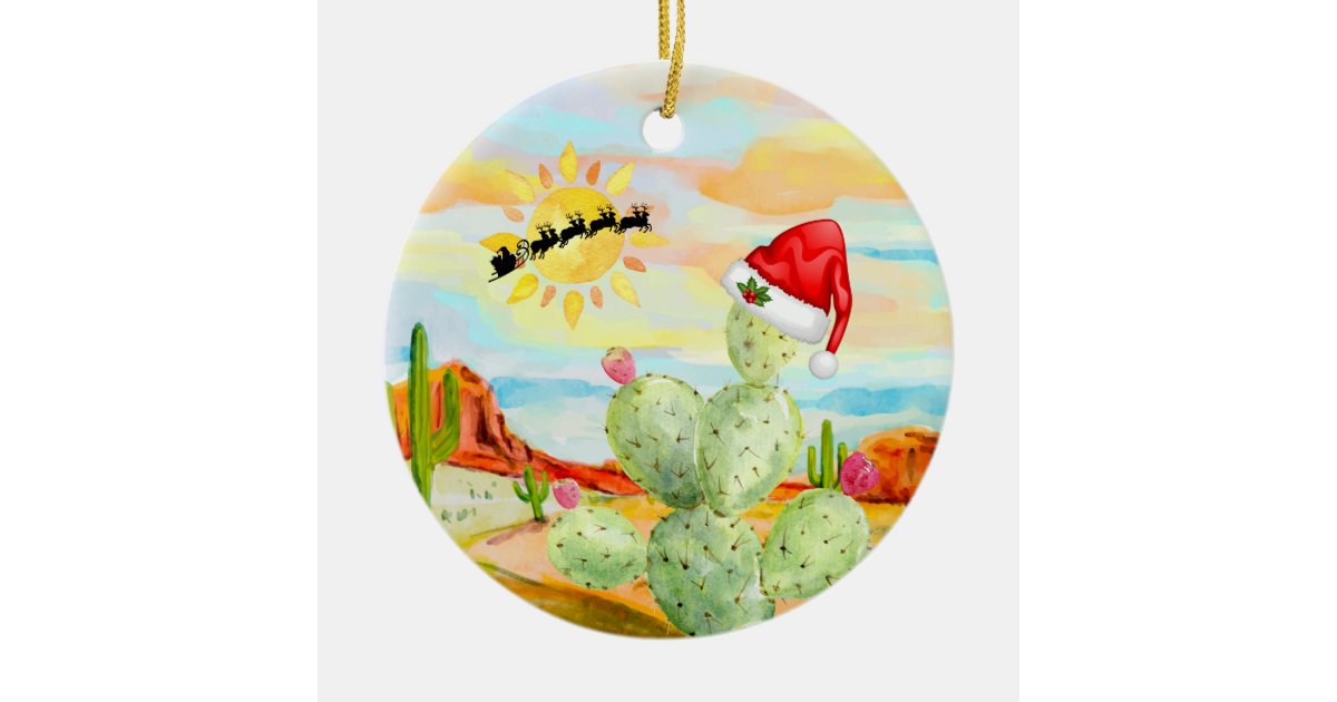 Cactus Christmas Ornament | Zazzle