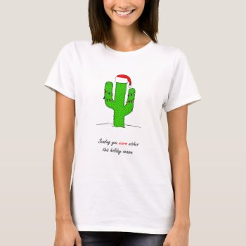 Cactus Christmas T-shirt by robyriker at Zazzle