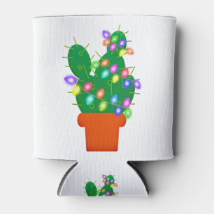 cactus christmas tree can cooler