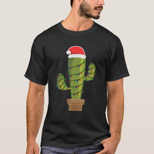 Cactus Christmas Tree Funny Christmas Gift T_Shirt