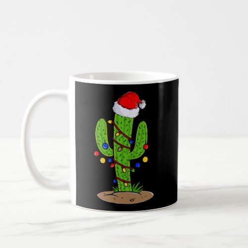 Cactus Christmas Tree Gift Santa Xmas Succulent Pl Coffee Mug