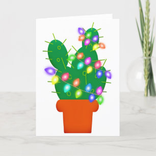 cactus christmas tree holiday card