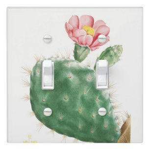 Cactus Cochenillifer, Antique Illustration, 1799 Light Switch Cover