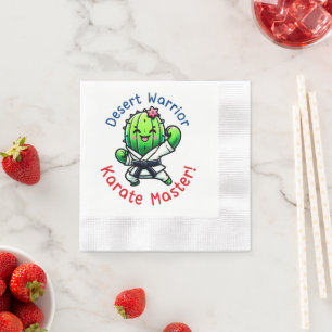 Cactus Cookie Cartoon Sweet Dessert Snack Napkins