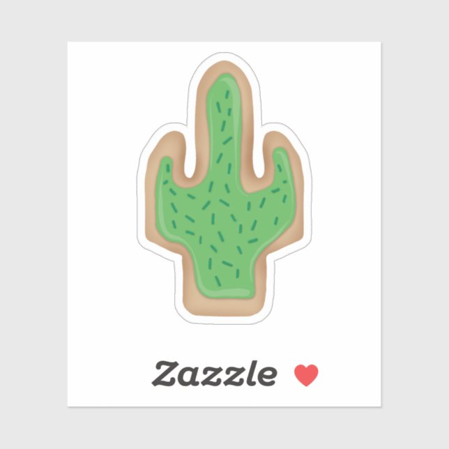 Cactus cookie sticker (Sheet)
