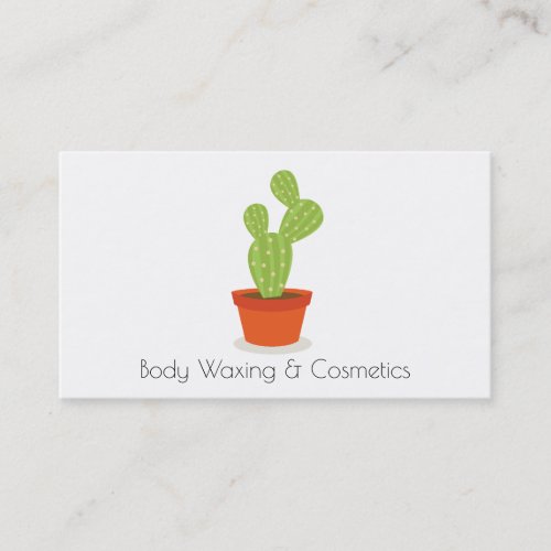 Cactus Cosmetics and waxing Beauty Business Card