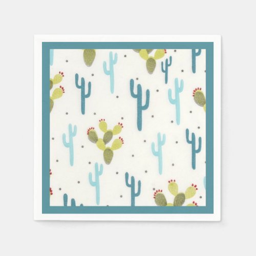 Cactus Country Cinco de Mayo Party Napkins